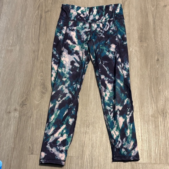 Old Navy Kids' Leggings in Blue and Pink Abstract - Picture 1 of 2